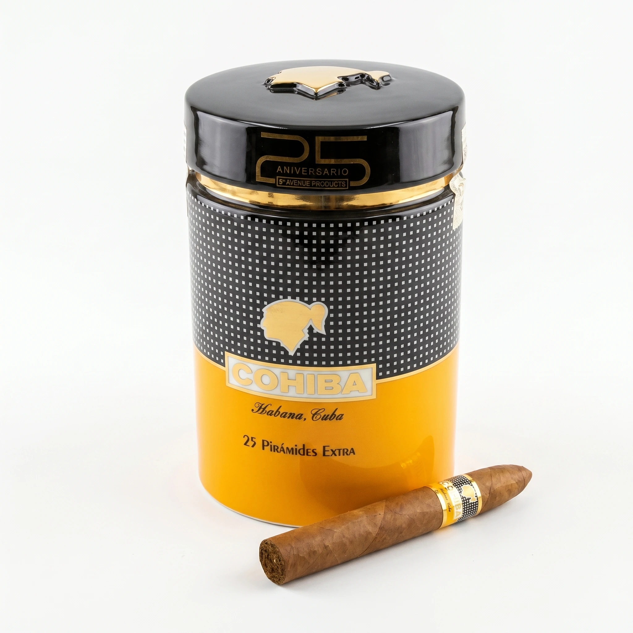 Ceramic Jar Cohiba Piramides EXTRA