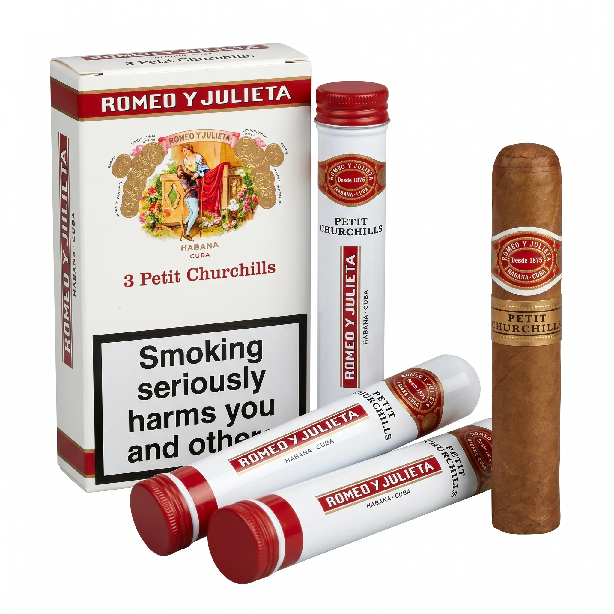 Romeo Y Julieta Short Churchill (Tubos)(3)